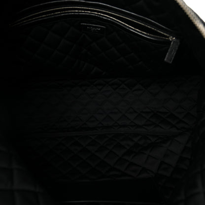 Saint Laurent Calfskin Quilted ES Giant Travel Bag Black 4 of 9