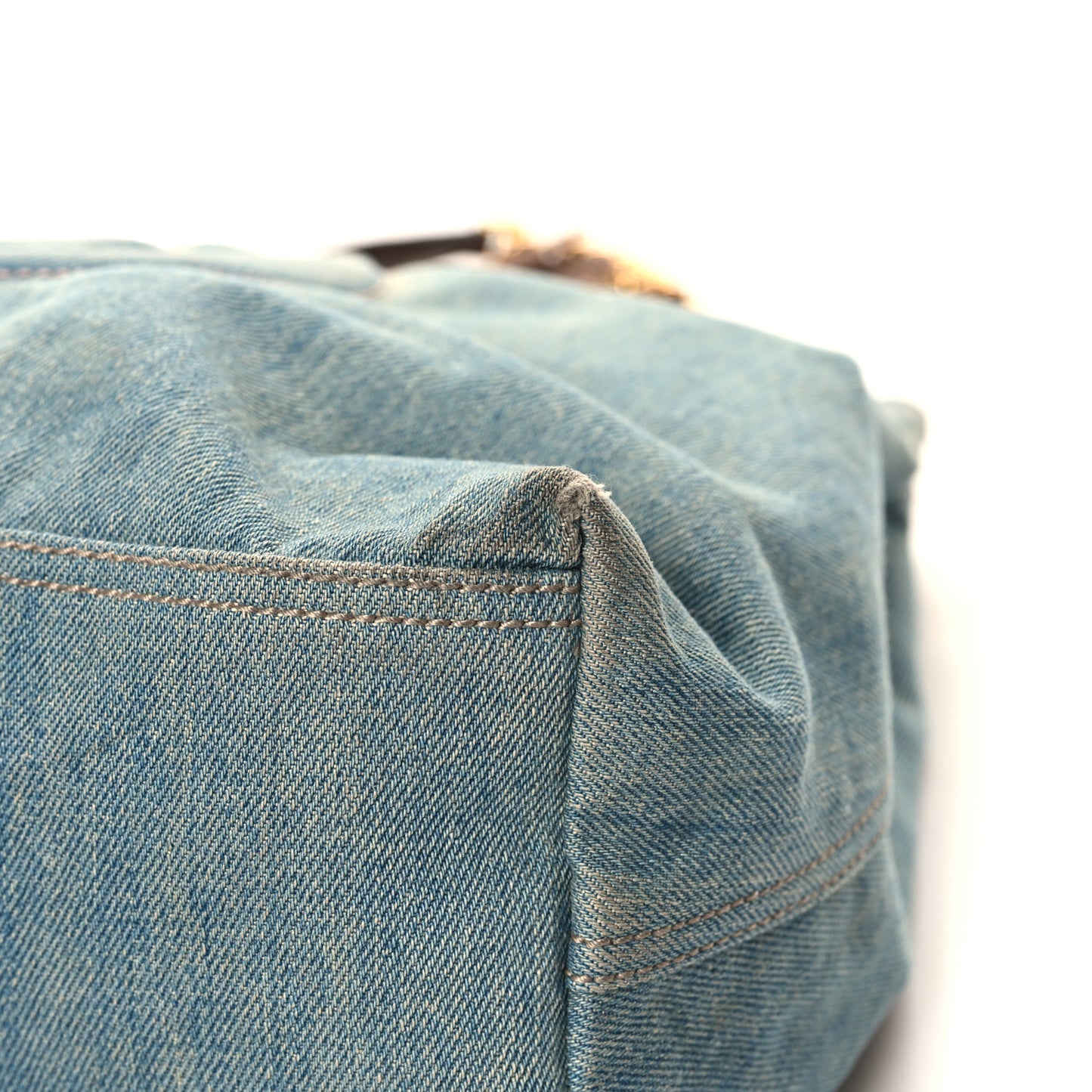 Denim Medium Soho Chain Shoulder Bag Blue