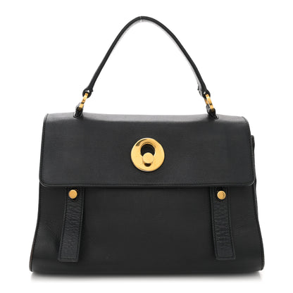 Saint Laurent Calfskin Canvas Small Muse Two Black 1 of 13