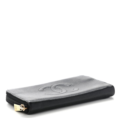 Chanel Caviar Large Timeless CC Zip Around Wallet Black 4 of 18