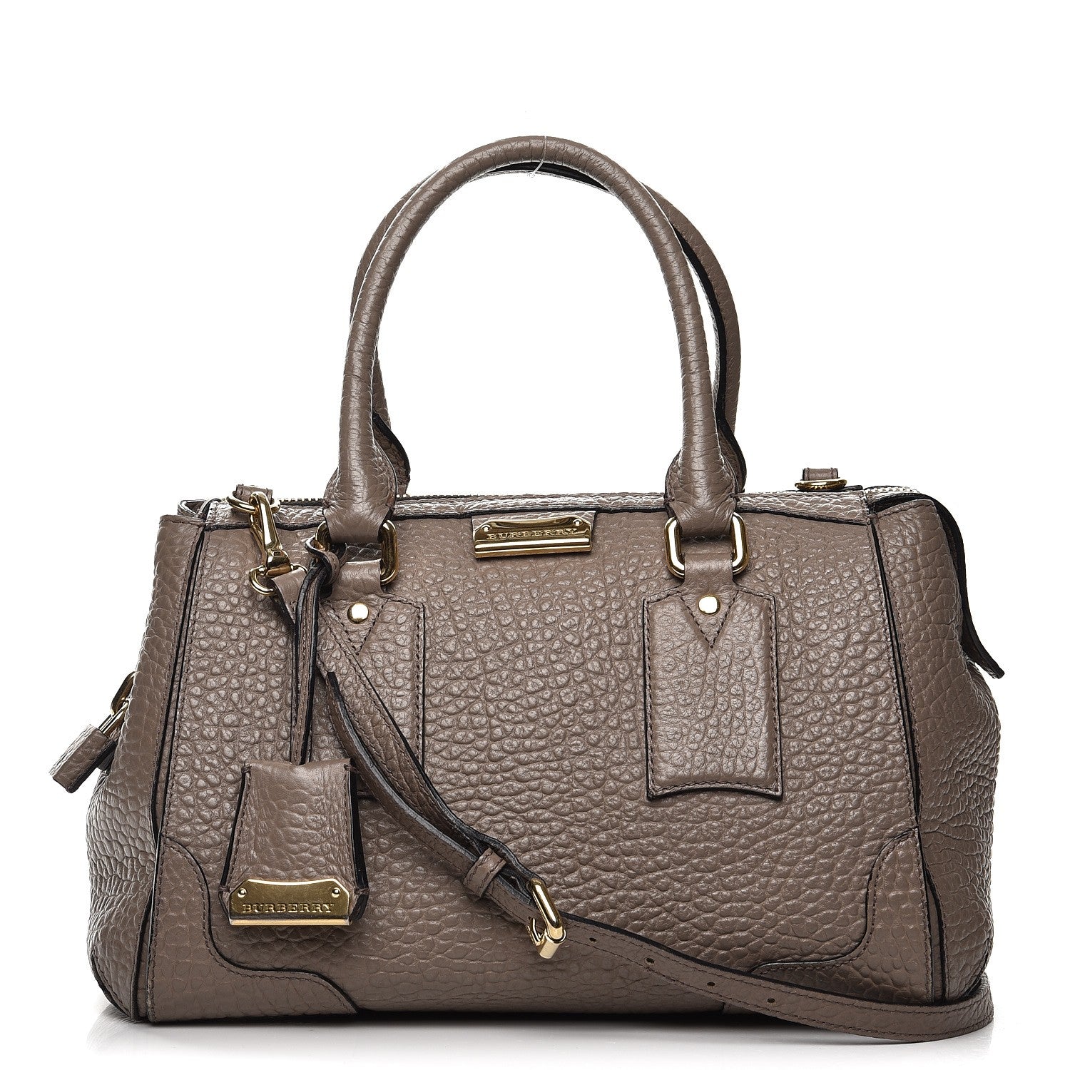 Burberry Heritage Grain Leather Small Gladstone Pale Taupe 1 of 15