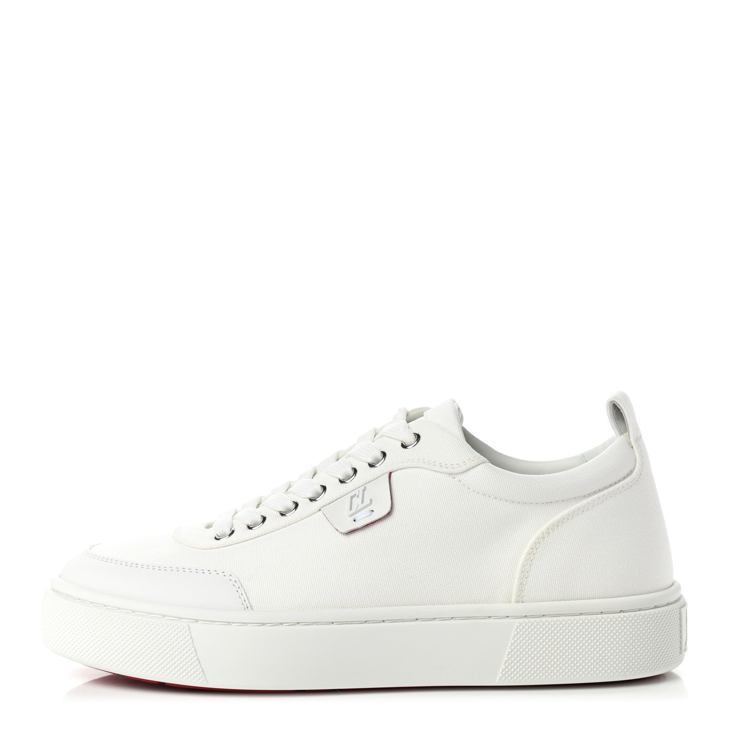 Christian Louboutin Canvas Simplerui Flat Sneakers 39 White 1 of 7
