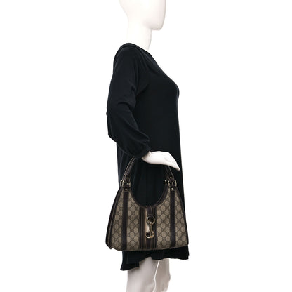 Gucci Monogram Small Joy Shoulder Bag Dark Brown 2 of 9