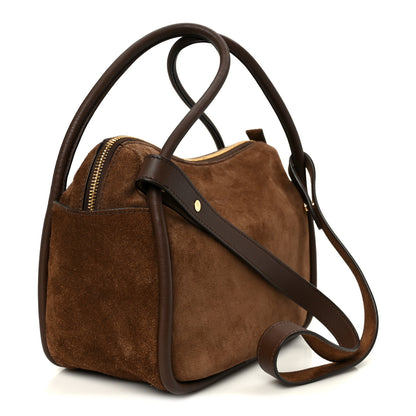 Prada Camoscio Darling Shoulder Bag Cocoa Brown 3 of 10