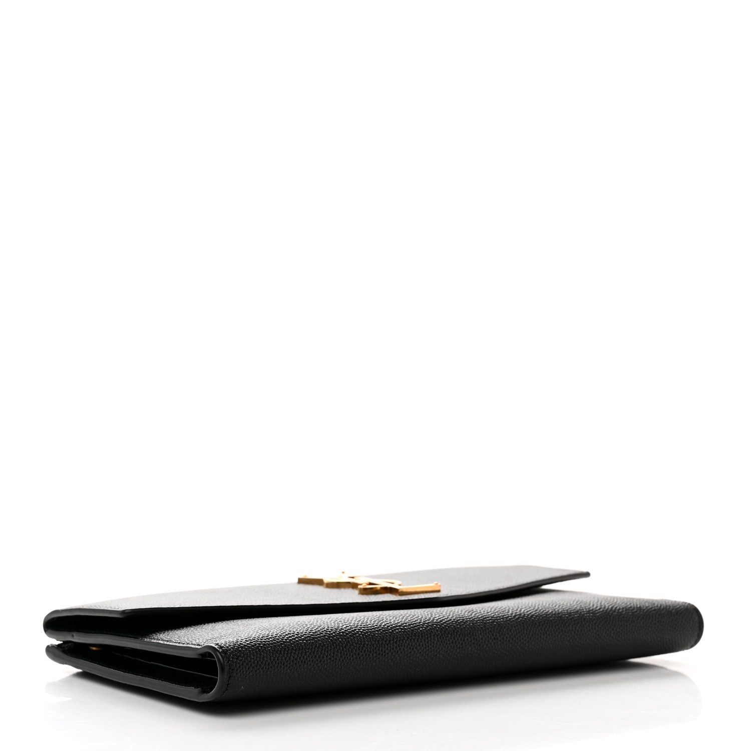 Saint Laurent Grain De Poudre Monogram Uptown Wallet Black 4 of 7