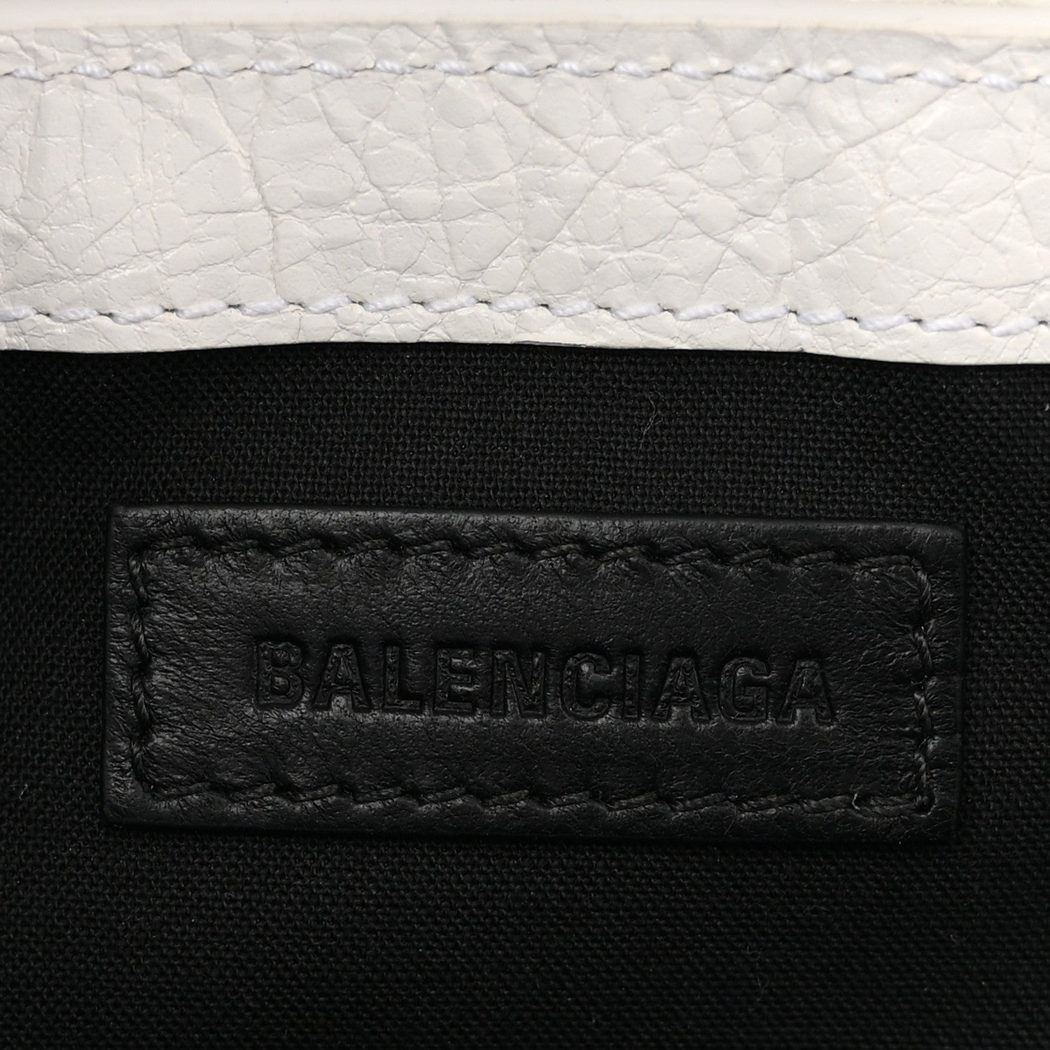 Balenciaga Agneau Arena Le Cagole Sling Bag XS Optic White 6 of 11