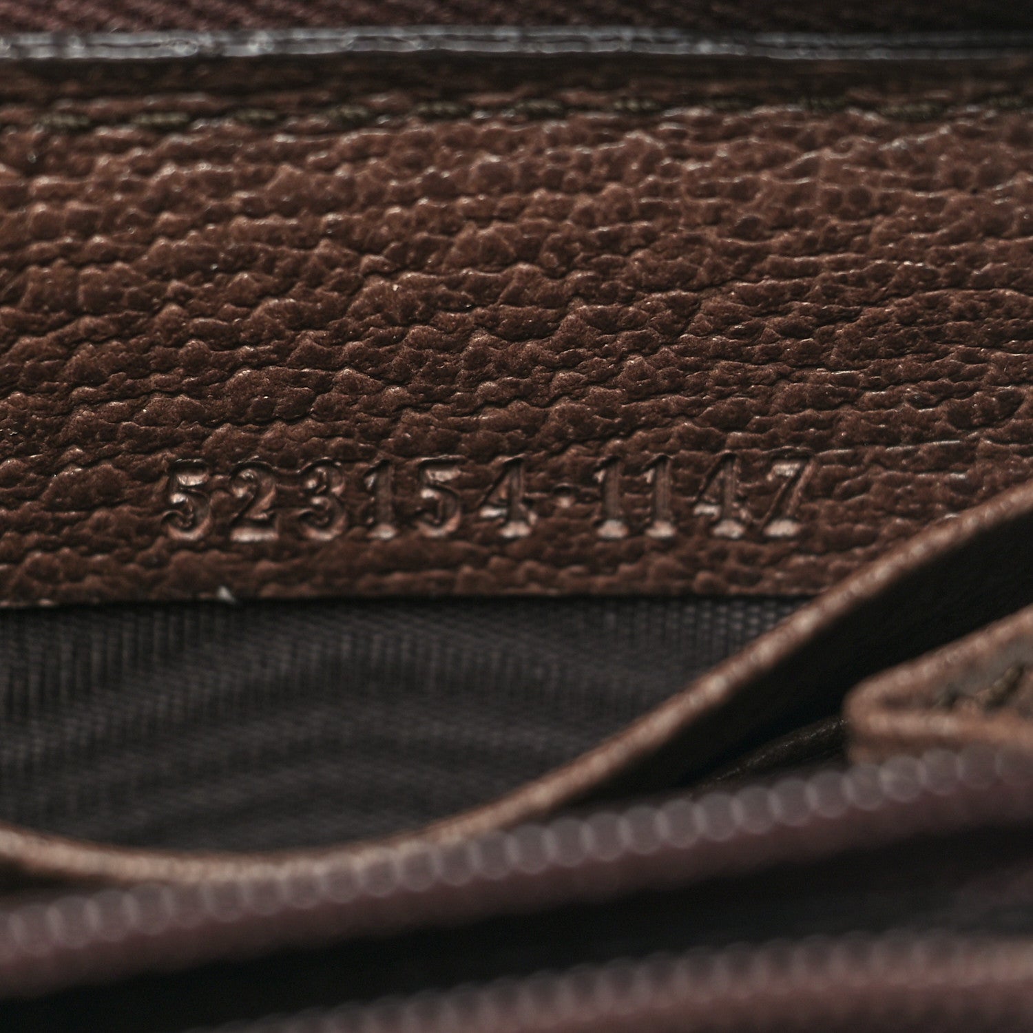 Gucci GG Supreme Monogram Web Ophidia Zip Around Wallet Brown 7 of 9