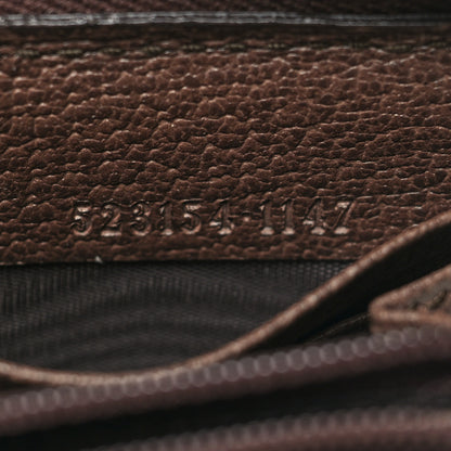 Gucci GG Supreme Monogram Web Ophidia Zip Around Wallet Brown 7 of 9