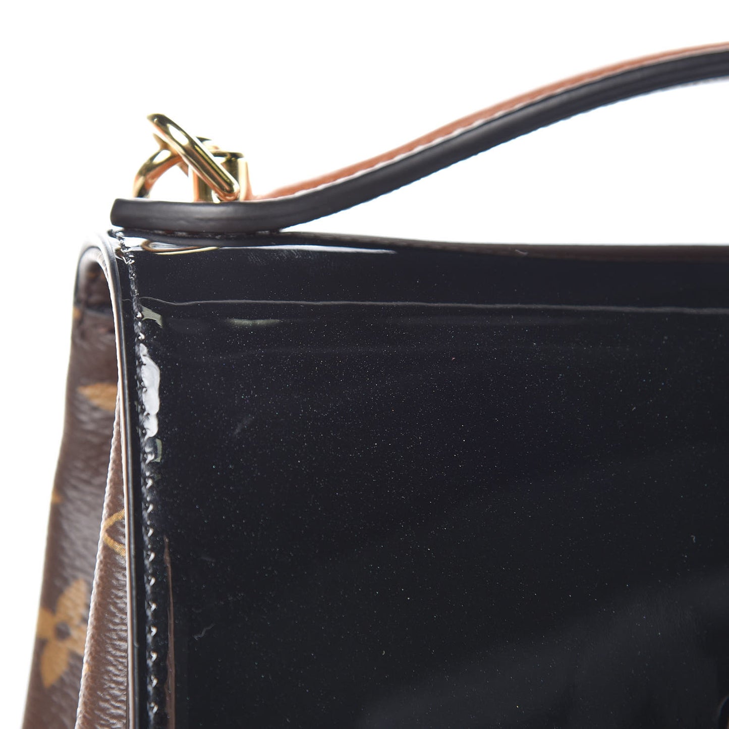Patent Calfskin Monogram Cherrywood BB Black