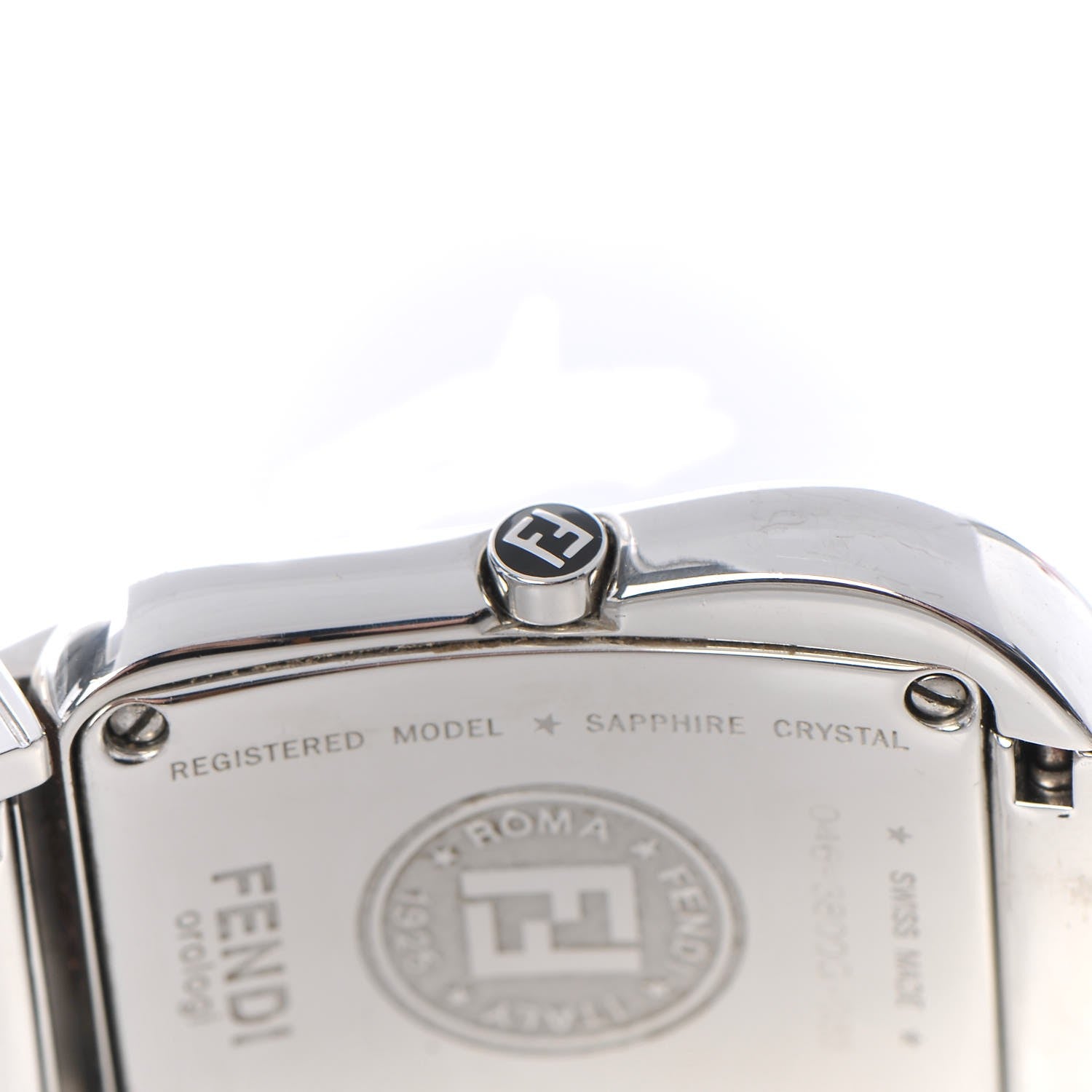 Fendi Stainless Steel 33mm Buckle Quartz Watch Black 6 of 7