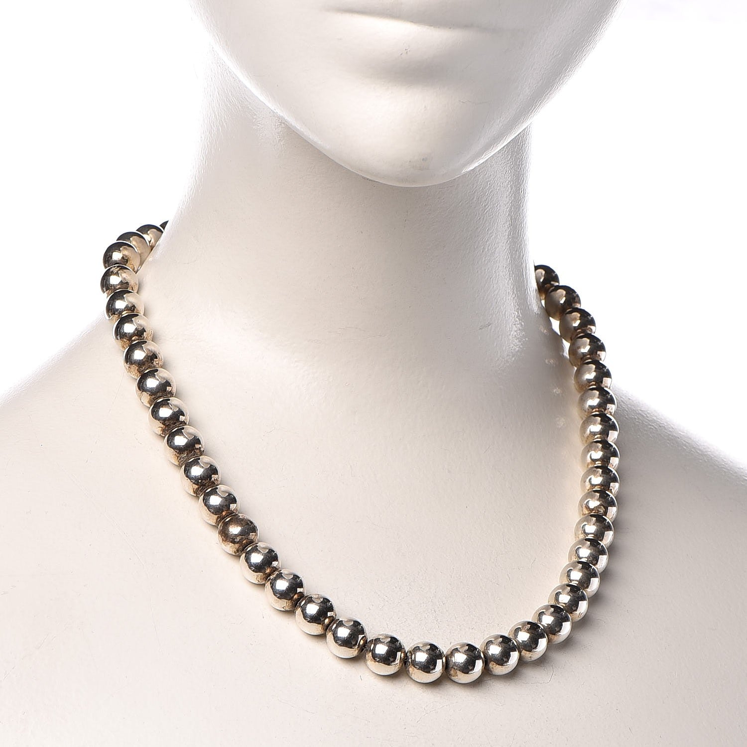 Tiffany Sterling Silver 10mm HardWear Ball Necklace 2 of 6