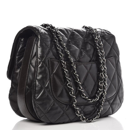 Chanel Lambskin Quilted 3 Large Flap Black 3 of 8