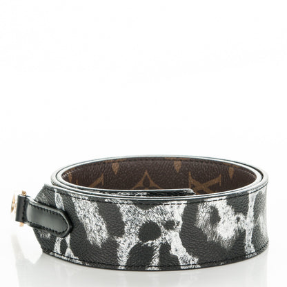 Louis Vuitton Monogram Animal Bandouliere Shoulder Strap Grey 3 of 4