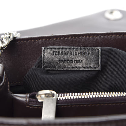 Saint Laurent Calfskin Y Quilted Monogram Medium Loulou Chain Satchel Amaranto 9 of 10
