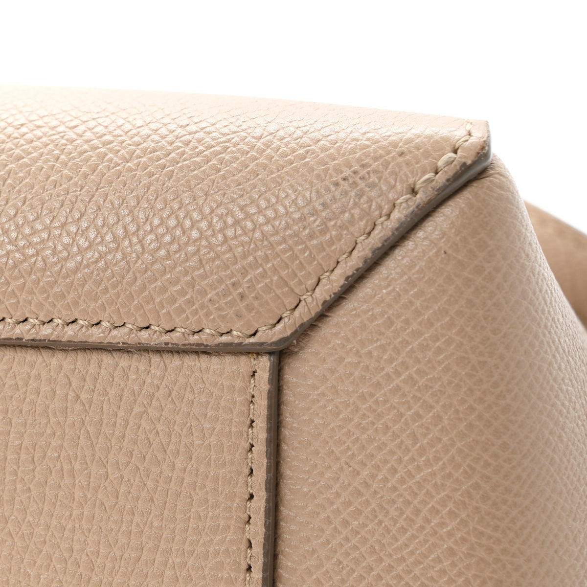 Grained Calfskin Micro Belt Bag Light Taupe