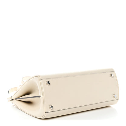 Gucci Grainy Calfskin Small Zumi Top Handle Bag Mystic White 4 of 10