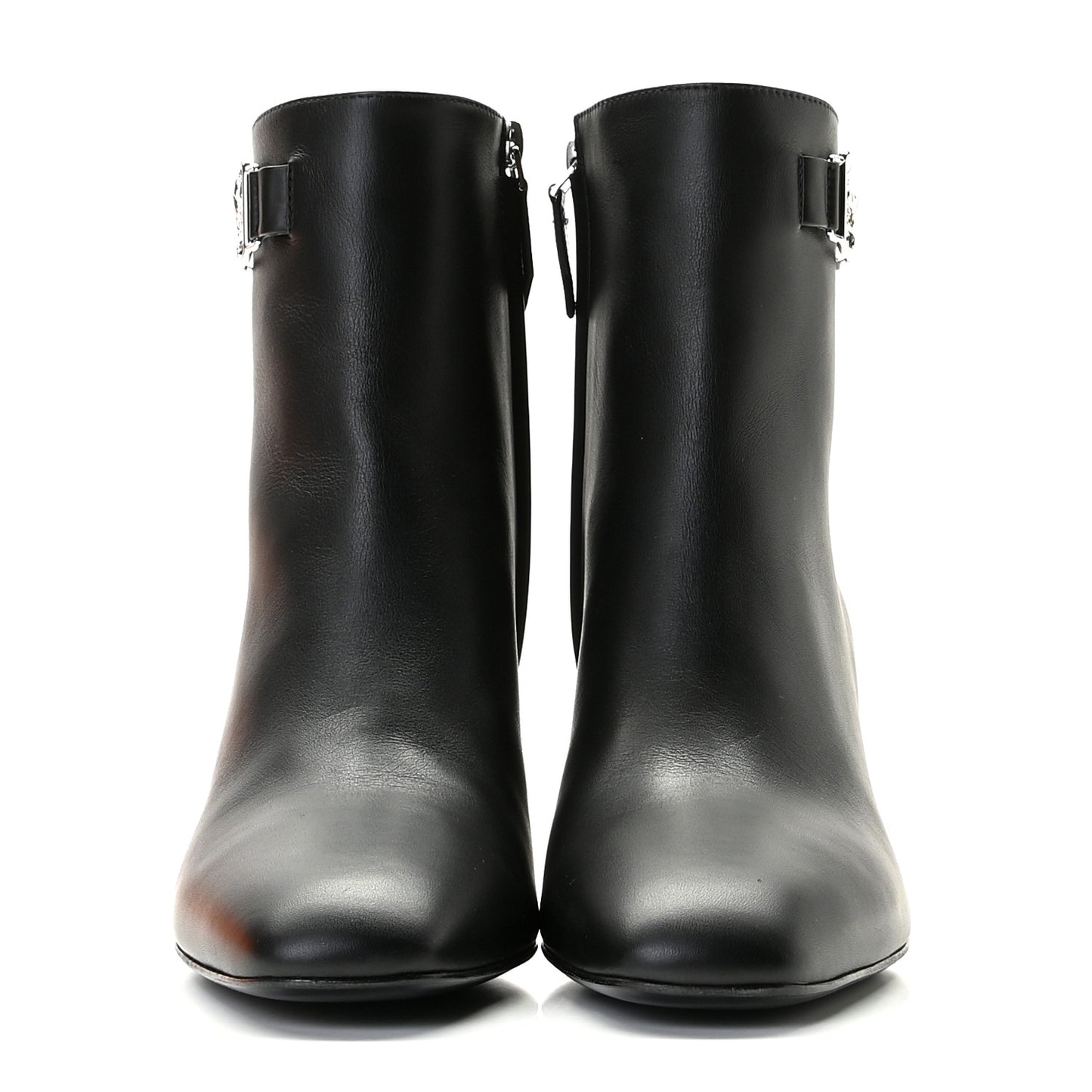 Calfskin Andrene Ankle Boots 36.5 Black