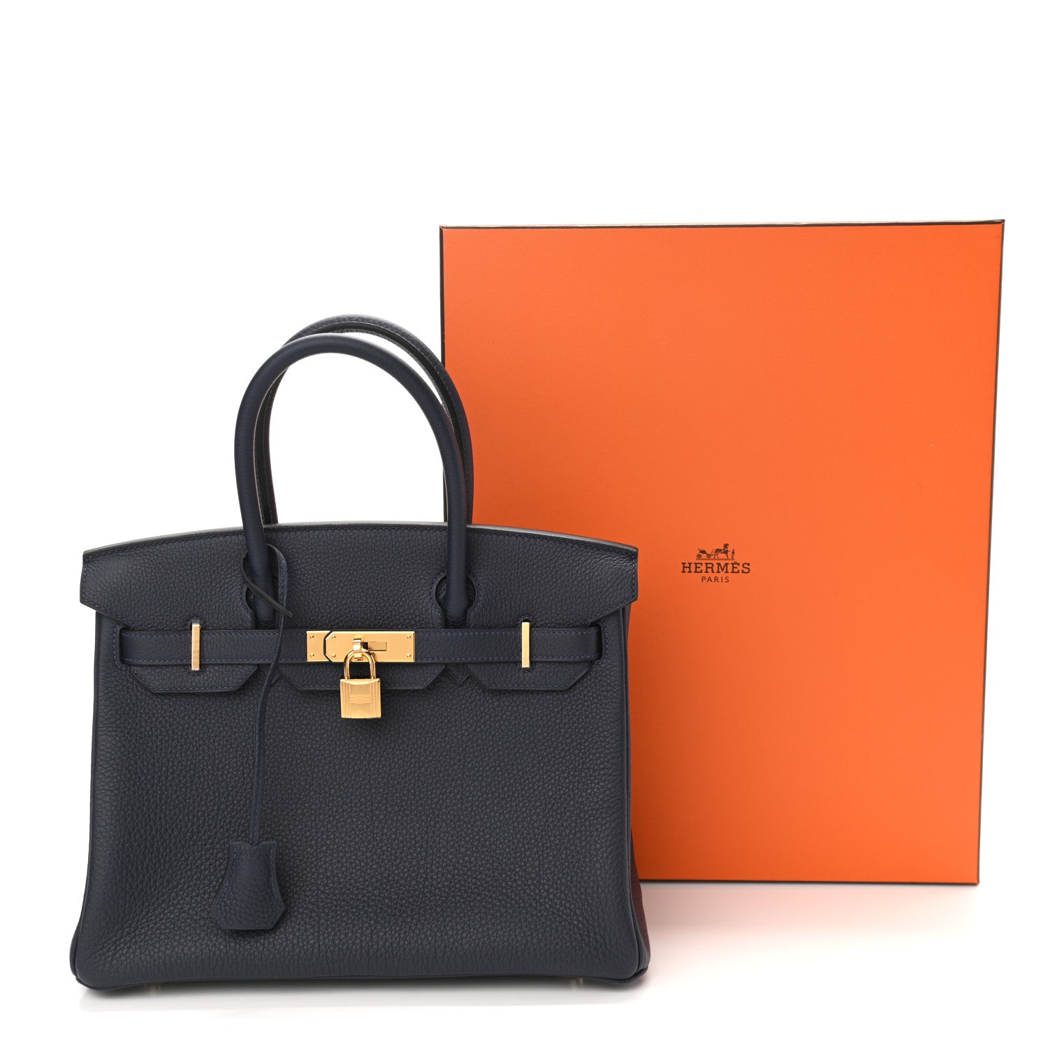 Hermes Togo Birkin 30 Bleu Nuit 11 of 11