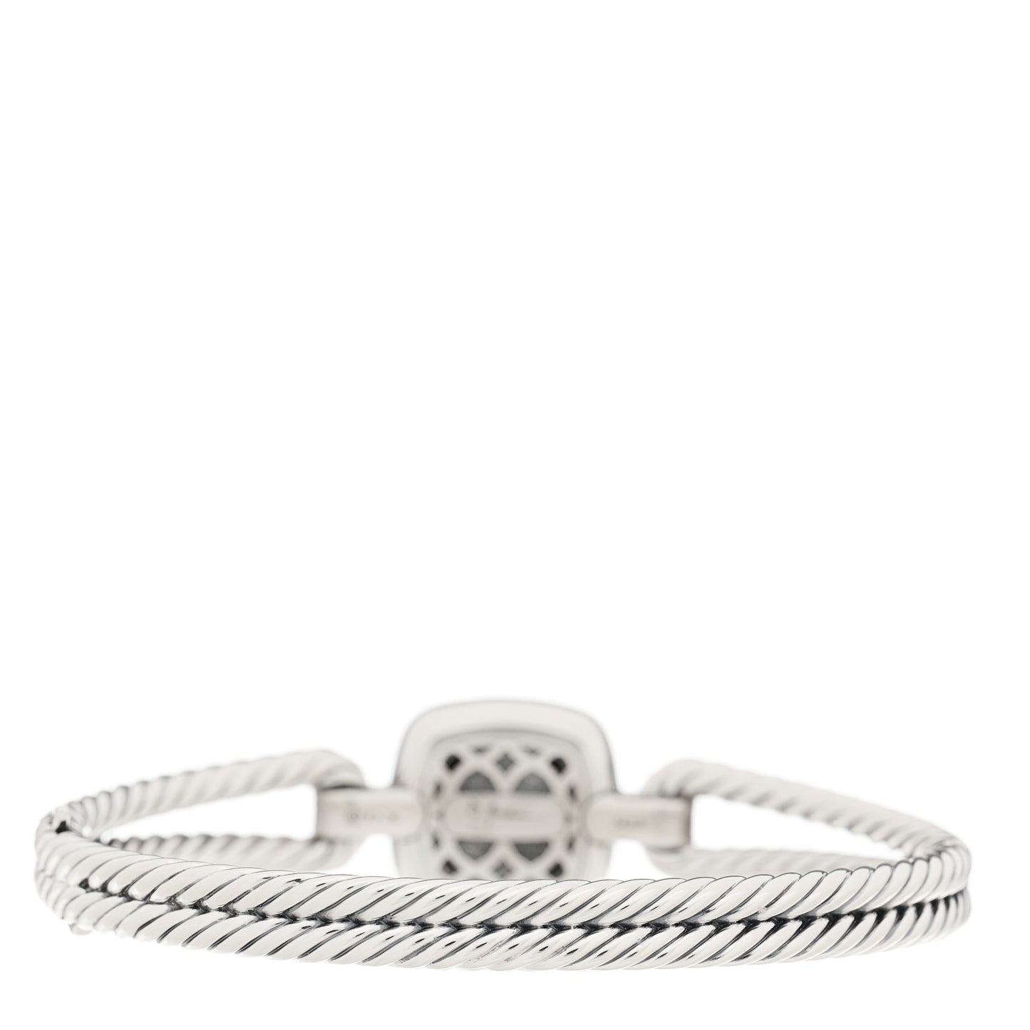 Sterling Silver Diamond Black Onyx Albion Cable Bracelet