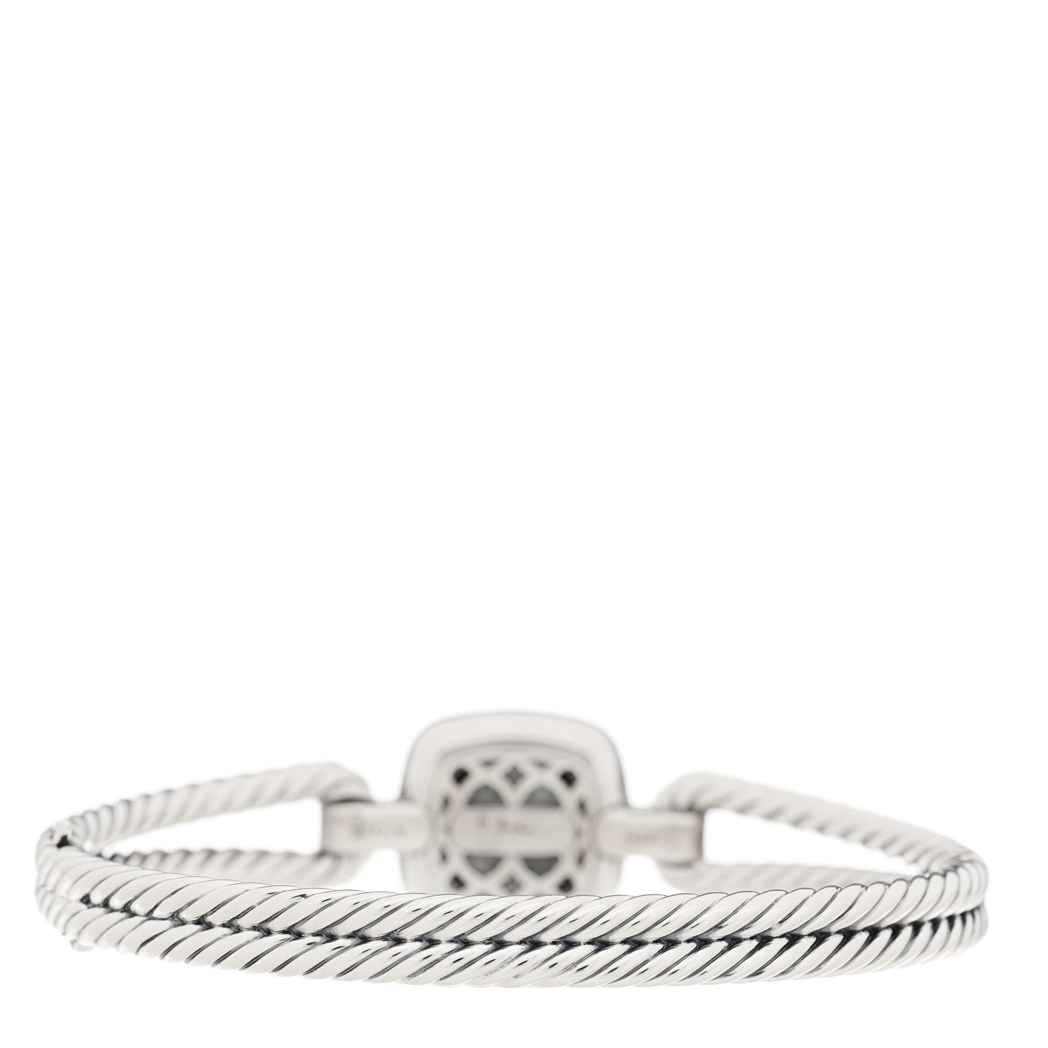 David Yurman Sterling Silver Diamond Black Onyx Albion Cable Bracelet 2 of 4