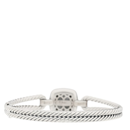 David Yurman Sterling Silver Diamond Black Onyx Albion Cable Bracelet 2 of 4