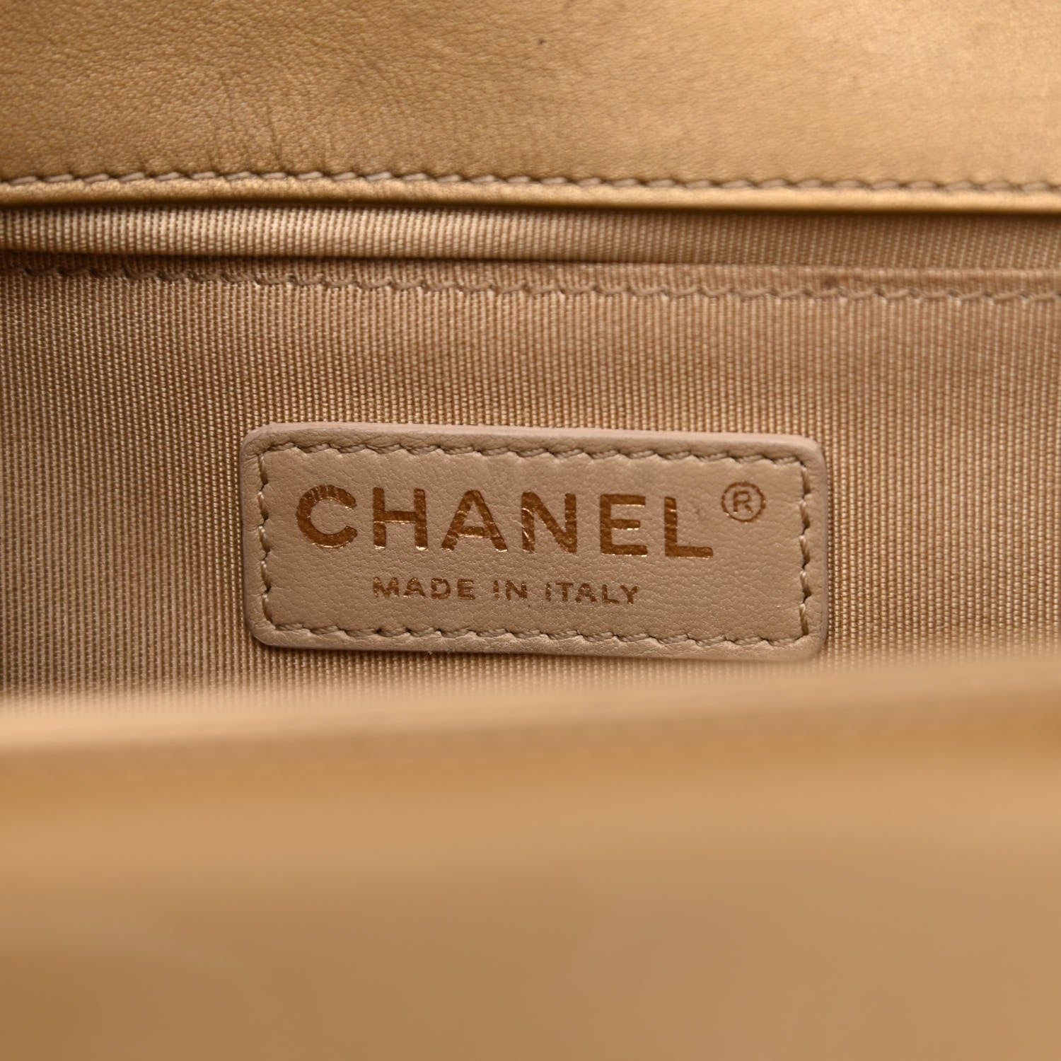 Chanel Metallic Patent Calfskin Quilted Medium Boy Flap Gold 6 of 13