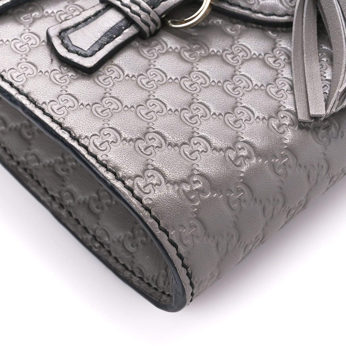 Soft Microguccissima Mini Emily Chain Shoulder Bag Loess