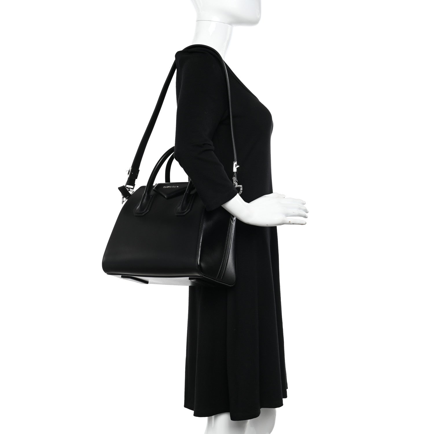 Givenchy Shiny Lord Calfskin Small Antigona Black 2 of 12