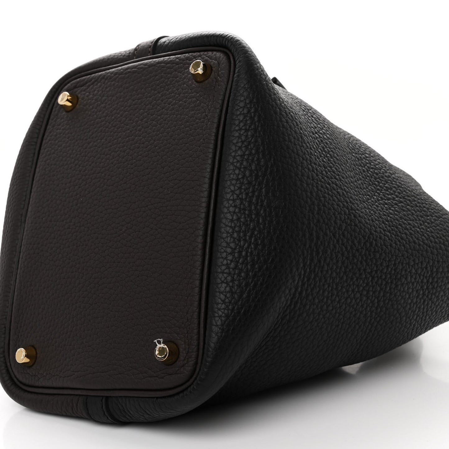 Taurillon Clemence Casaque Picotin Lock 18 PM Black Ebene Trench