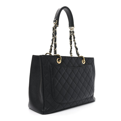 Chanel Caviar Quilted Grand Shopping Tote GST Black 3 of 10