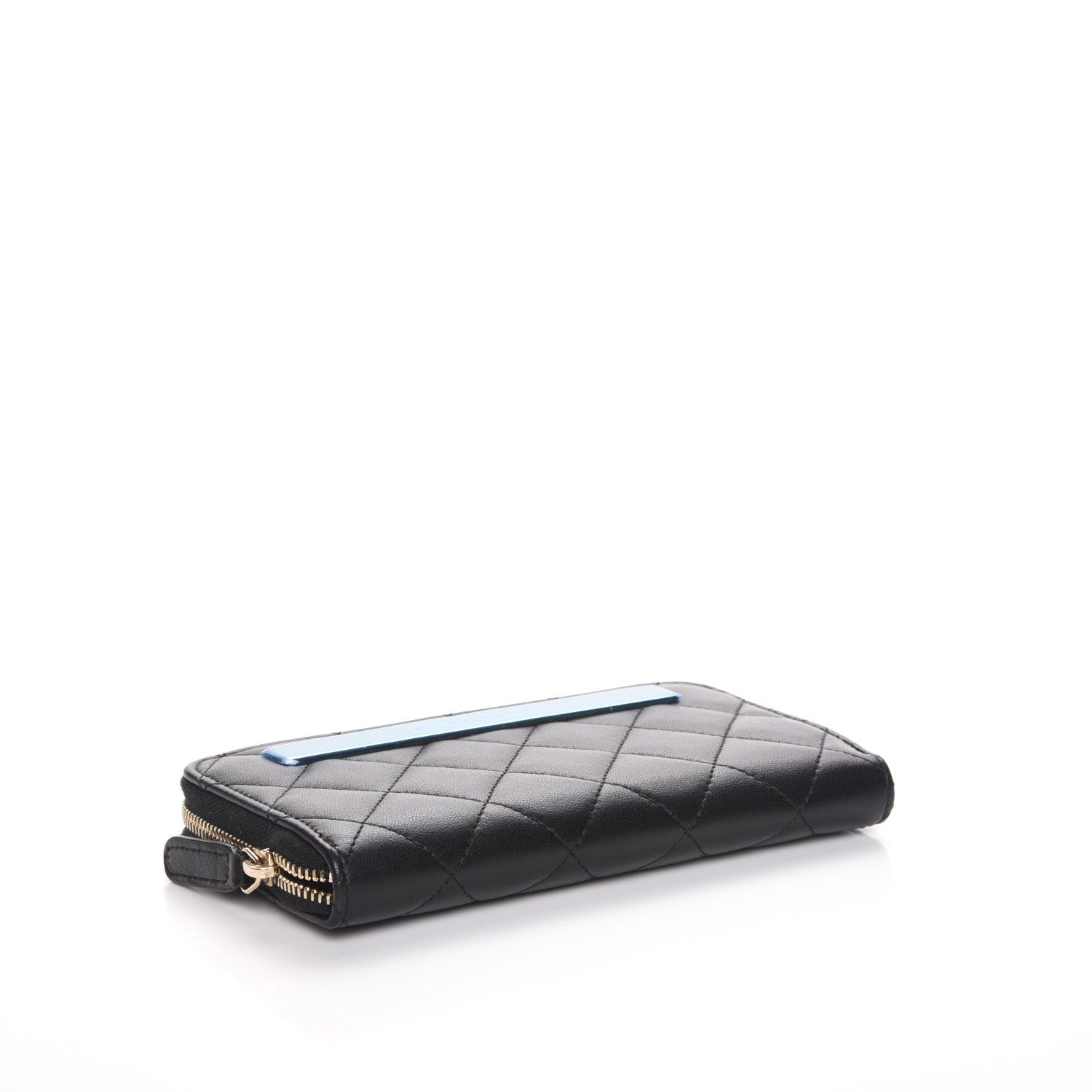 Chanel Lambskin Quilted Small Trendy CC Zip Around Wallet Black 4 of 9