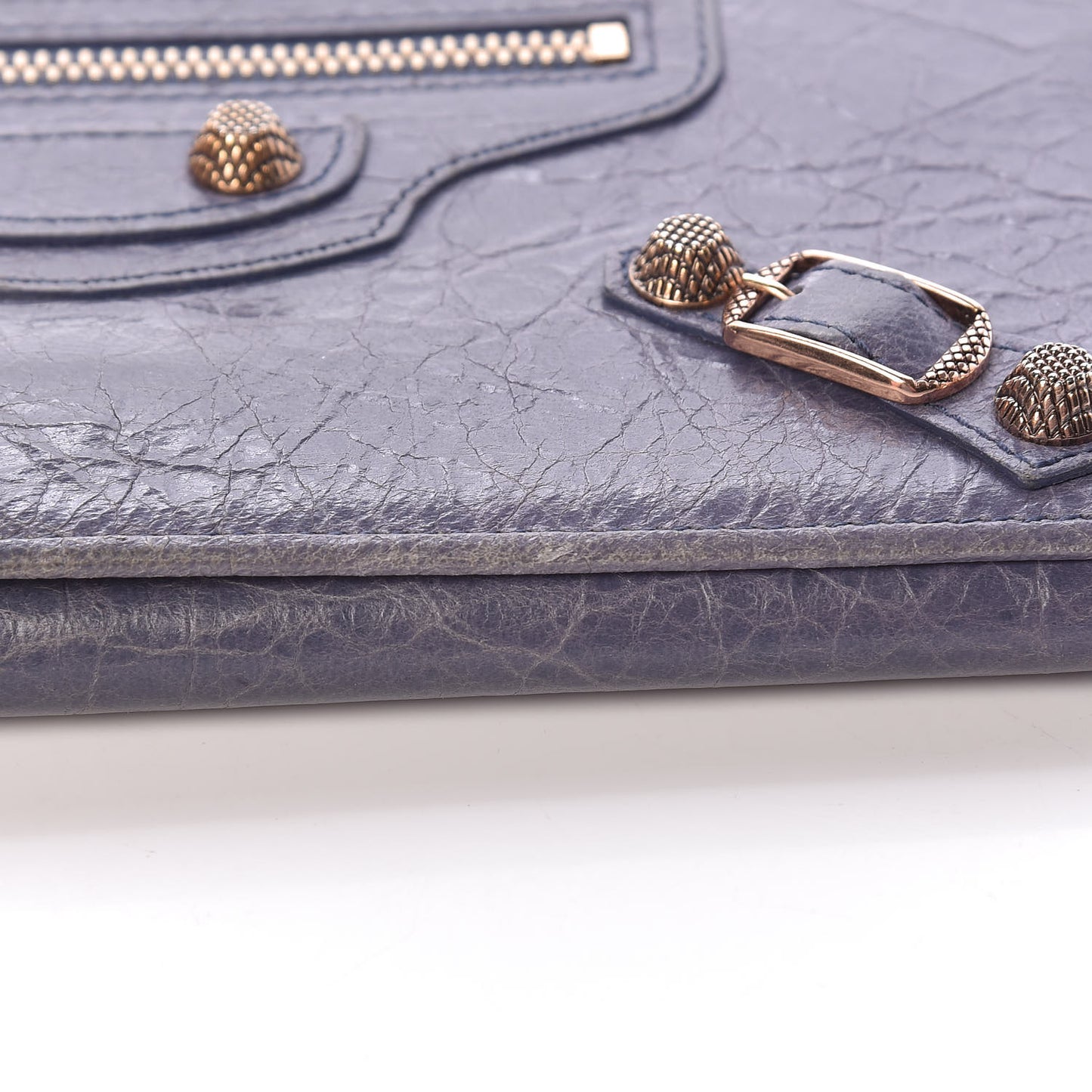 Agneau Giant 12 Rose Gold Hardware Money Wallet Jacynthe