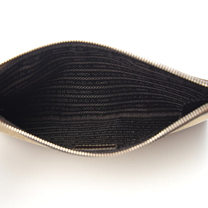 Prada Jacquard Logo Pouch Corda Bruciato 4 of 6