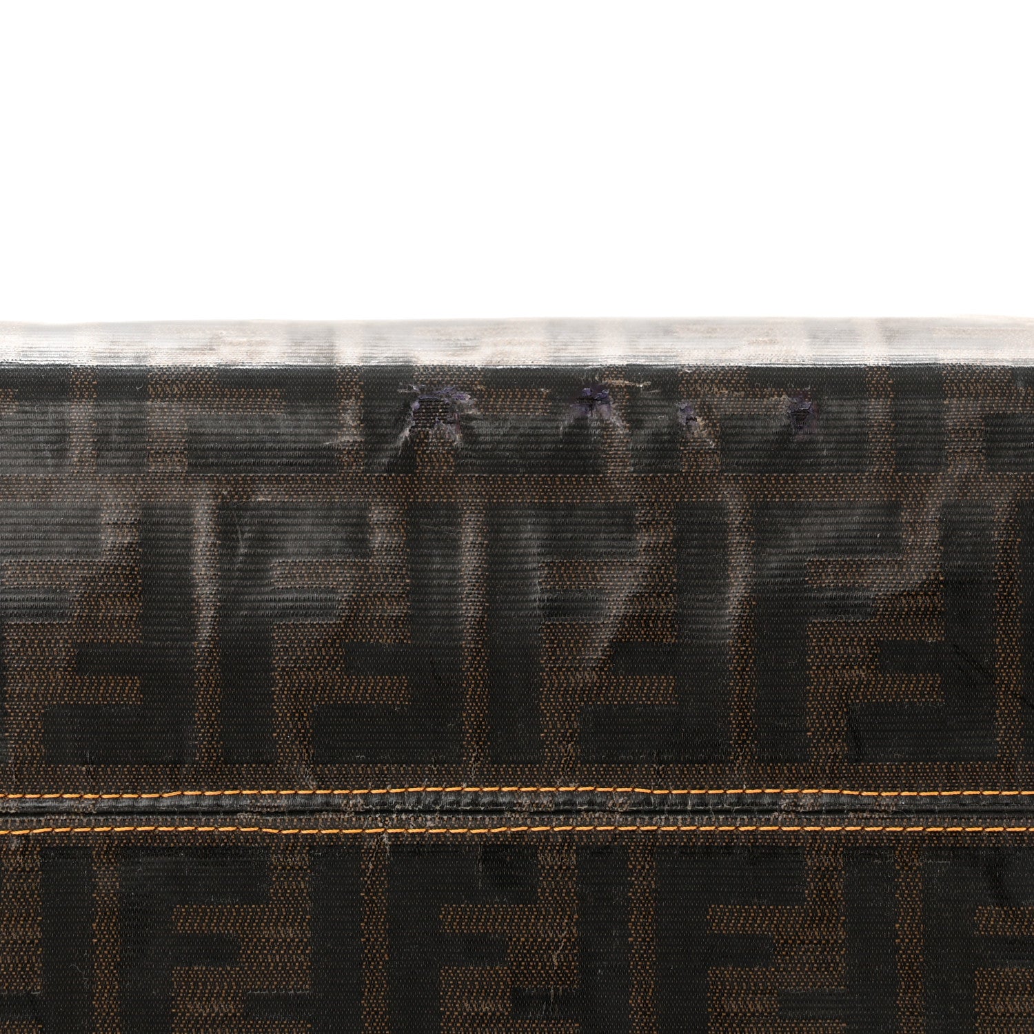 Fendi Zucca Spalmati Matrioska Small Roll Tote Tobacco Black 15 of 18