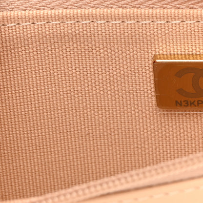 Chanel Caviar Quilted Wallet On Chain WOC Beige 8 of 16