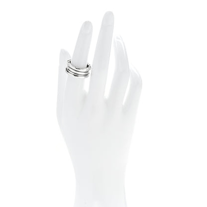 Bulgari 18K White Gold B.Zero1 Three-Band Ring 53 6.5 2 of 6