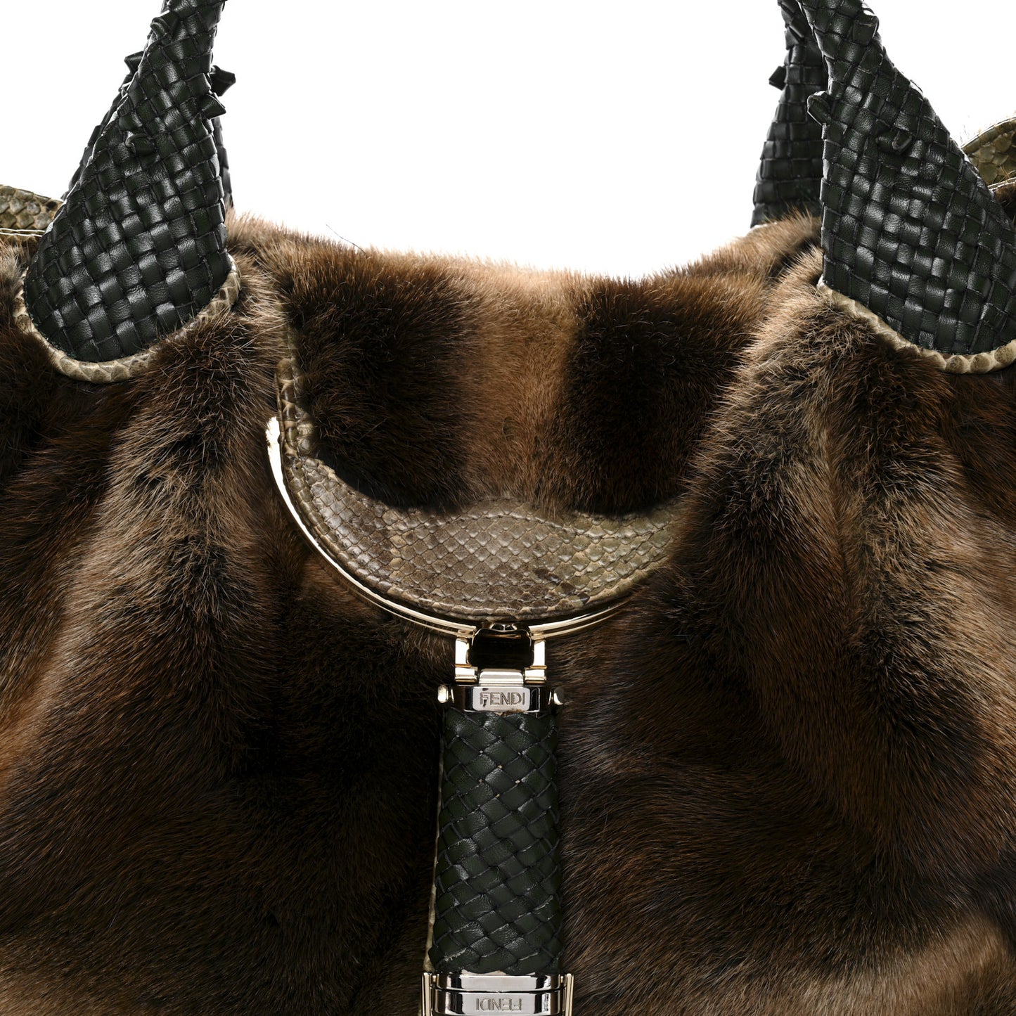 Snakeskin Mink Spy Green Multicolor
