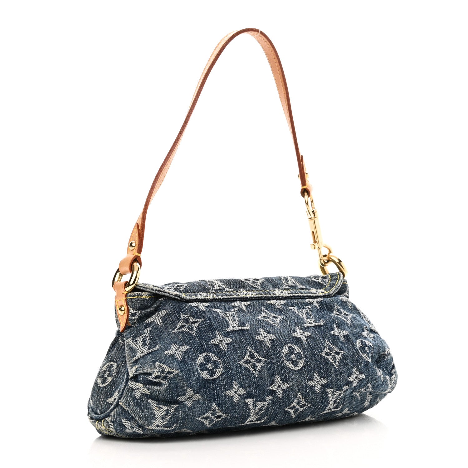 Louis Vuitton Monogram Denim Mini Pleaty Blue 3 of 10