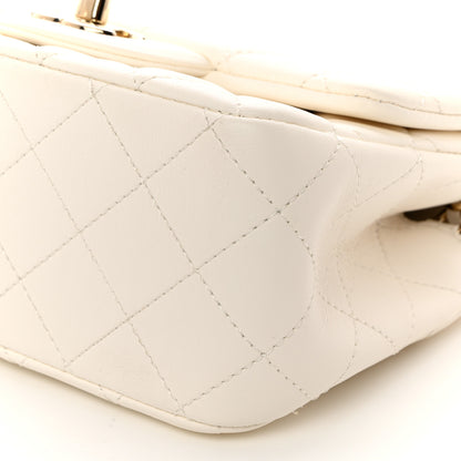Chanel Lambskin Quilted Mini Pearl Crush Flap White 10 of 10