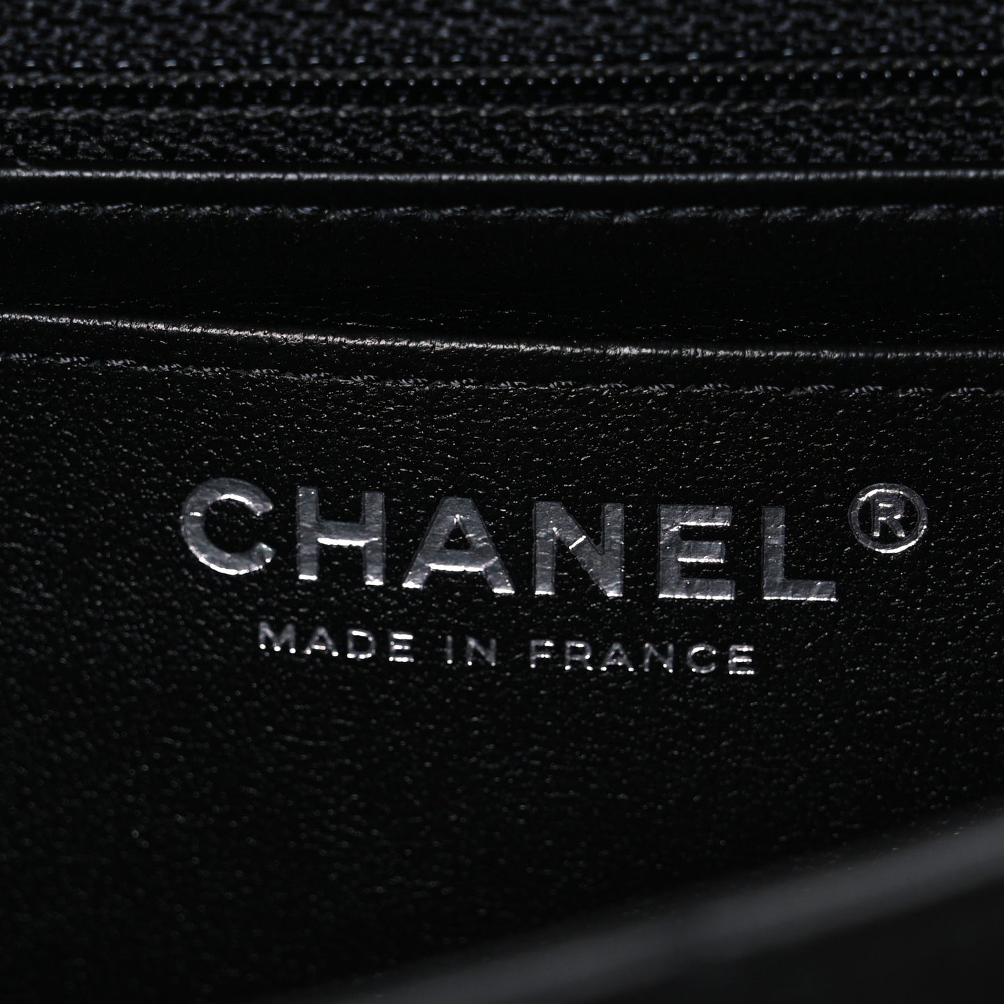 Lambskin Quilted Mini Rectangular Flap Black