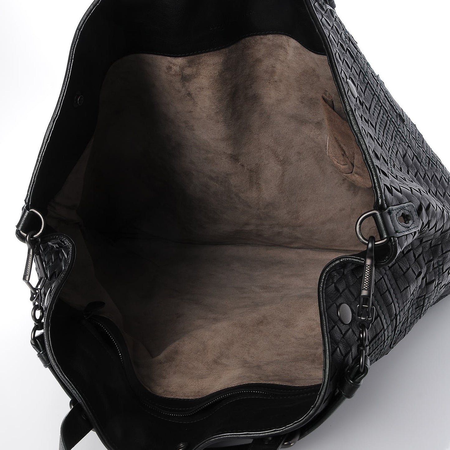 Iridescent Light Calf Maxi Scarabee Convertible Bag Dark Green