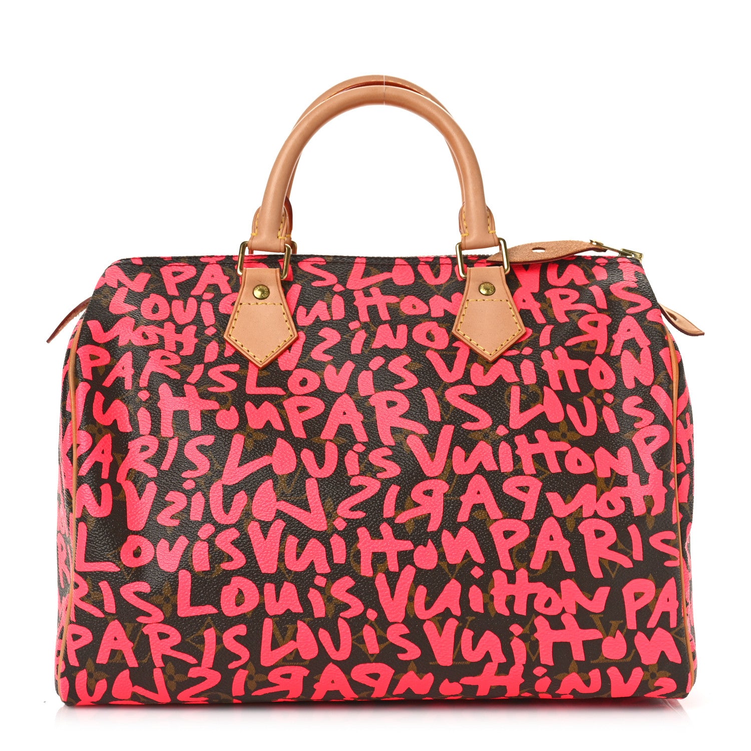 Louis Vuitton Monogram Graffiti Speedy 30 Fuchsia 1 of 11