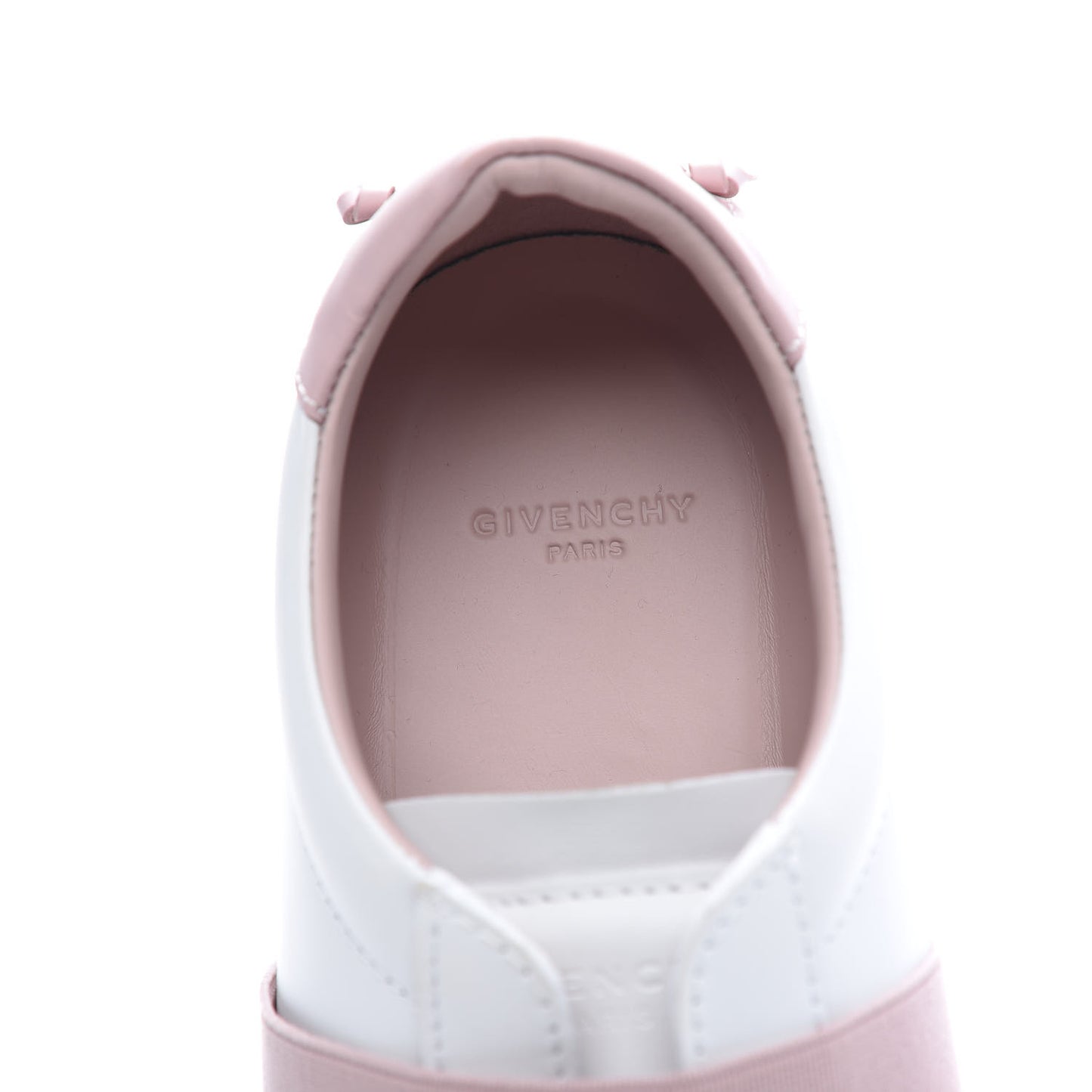 Calfskin Band Logo Womens Urban Street Sneakers 38 Rose Clair