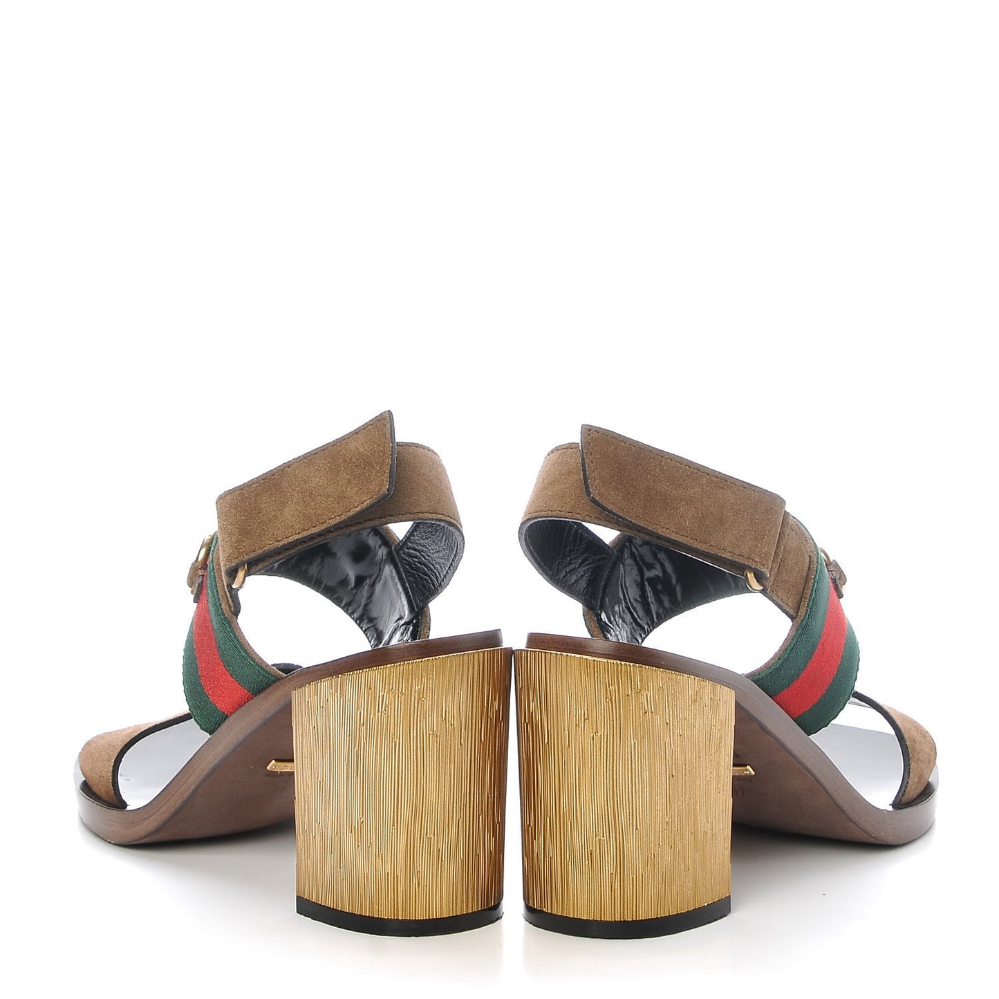 Suede Querelle Web Sandals 37 Marron Glace