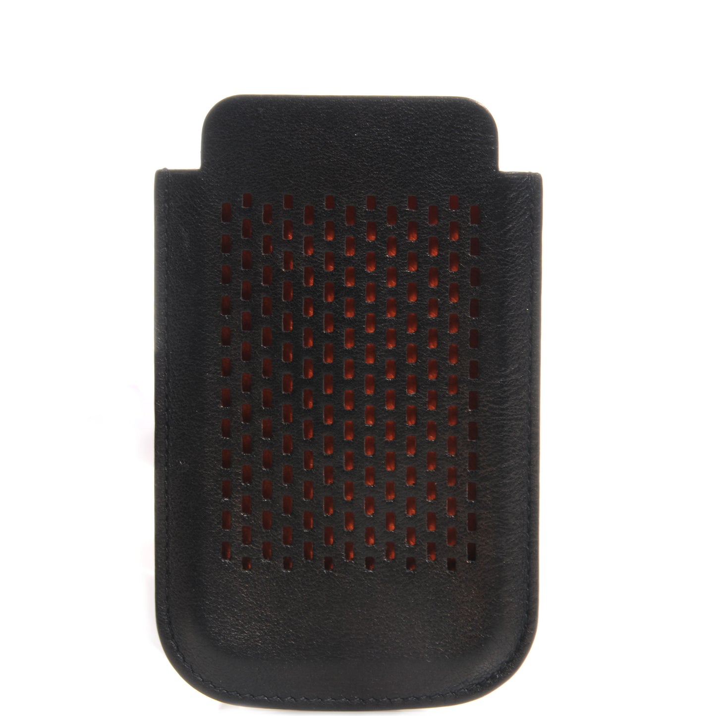 Swift Leather iPhone 4 4S Case Black Orange