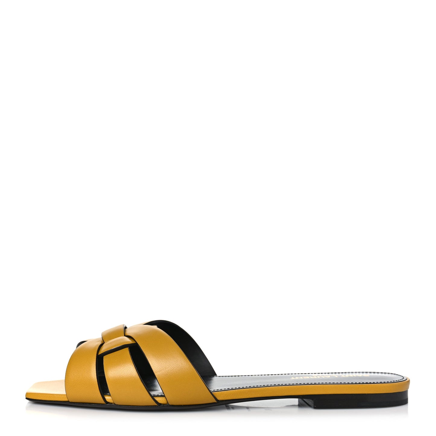 Calfskin Tribute 05 Slide Sandals 40 Safari Kaki
