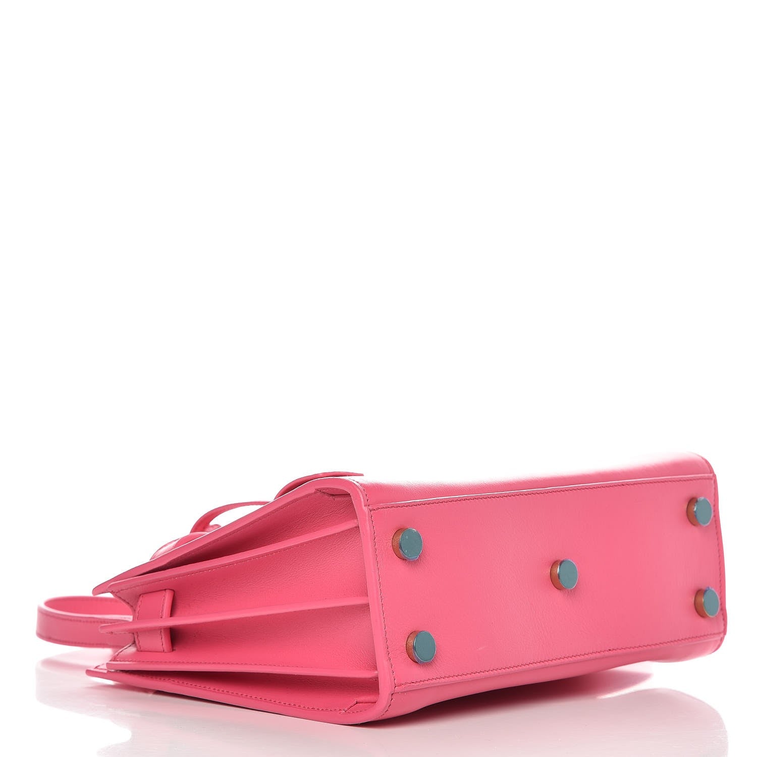 Saint Laurent Calfskin Nano Sac De Jour Lipstick Fuchsia 3 of 7
