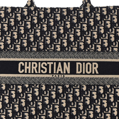 Christian Dior Oblique Large Book Tote Blue Multicolor 8 of 11