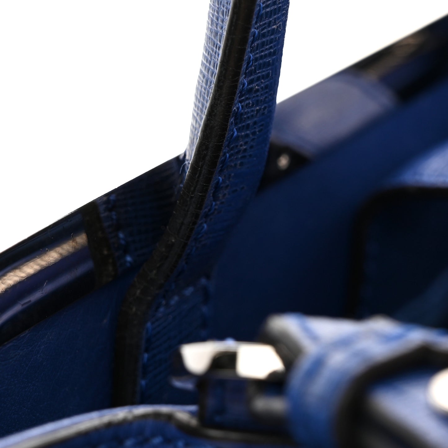 Vitello Elite Petite 2Jours Tote Blue Neon