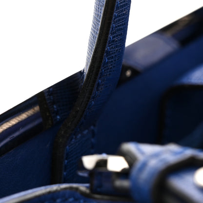 Fendi Vitello Elite Petite 2Jours Tote Blue Neon 15 of 15
